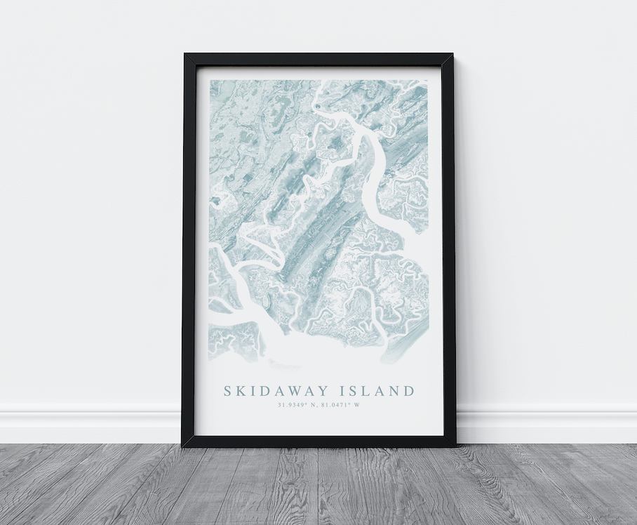 Skidaway Island Map Print