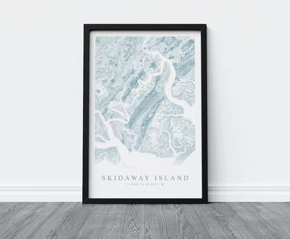 Skidaway Island Map Print