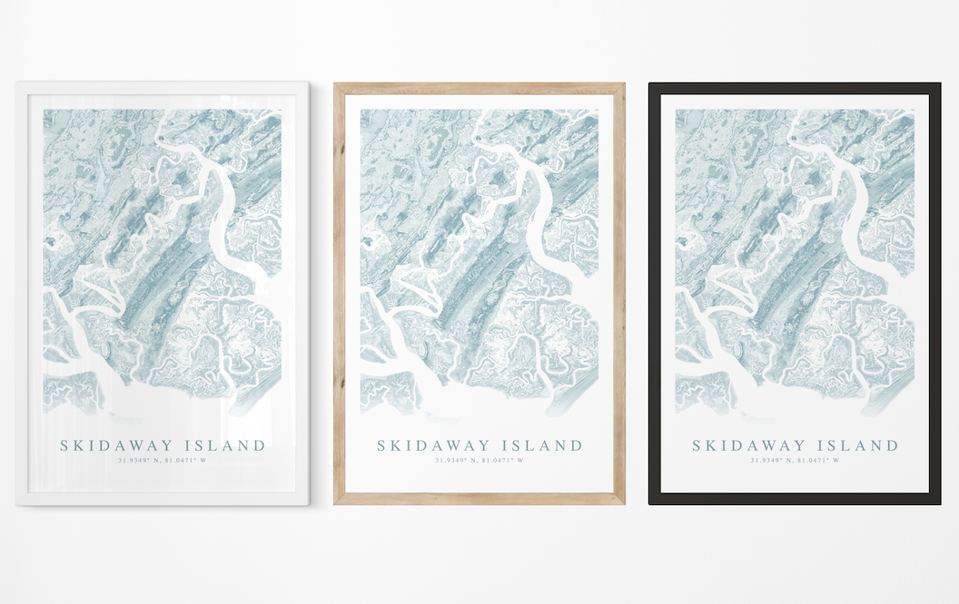 Skidaway Island Map Print