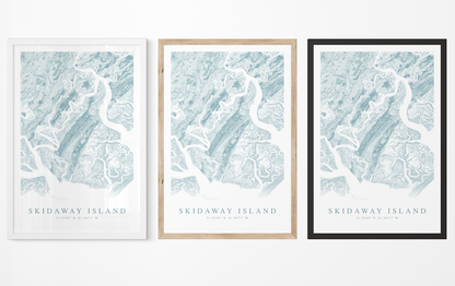 Skidaway Island Map Print