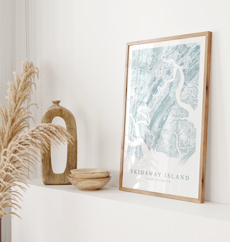 Skidaway Island Map Print