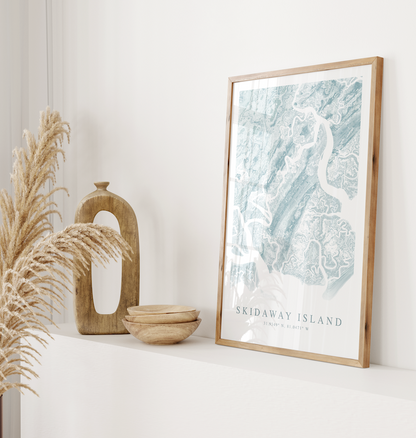 Skidaway Island Map Print