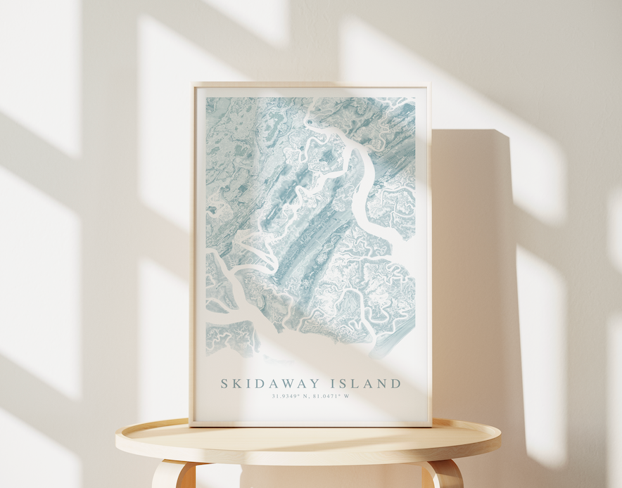 Skidaway Island Map Print