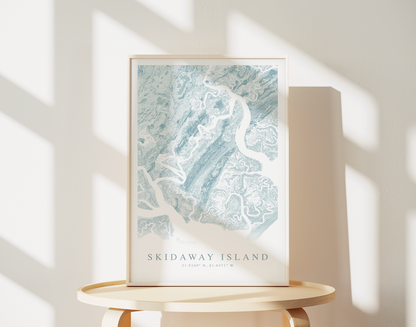 Skidaway Island Map Print