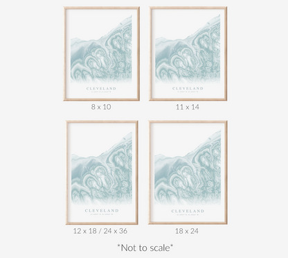 Cleveland Map Print