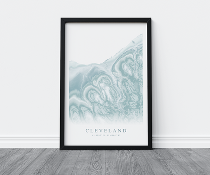 Cleveland Map Print