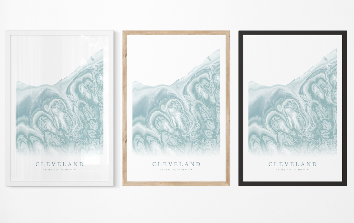 Cleveland Map Print