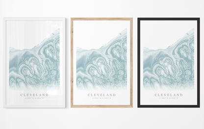 Cleveland Map Print
