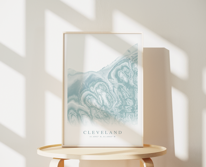 Cleveland Map Print