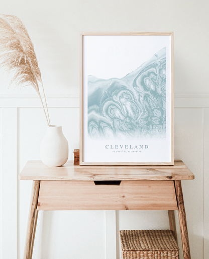 Cleveland Map Print