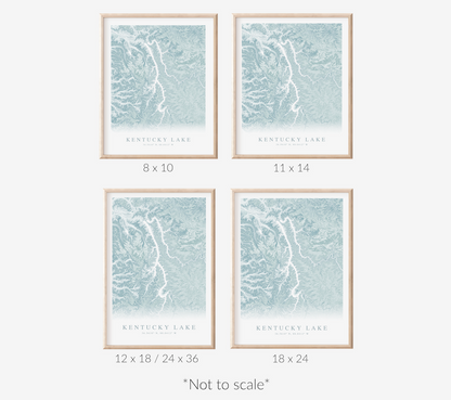 Kentucky Lake Map Print