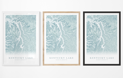 Kentucky Lake Map Print