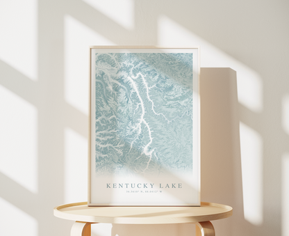 Kentucky Lake Map Print