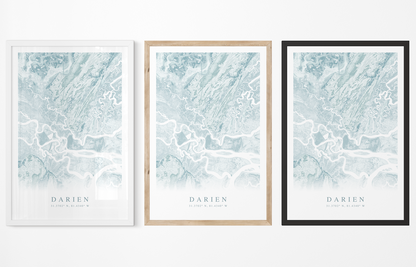 Darien GA Map Print
