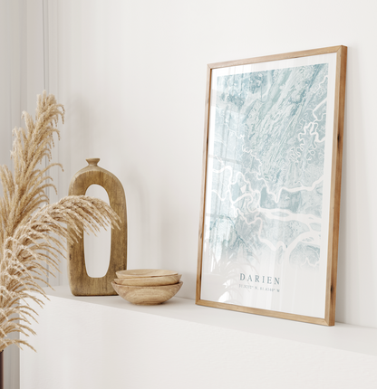 Darien GA Map Print