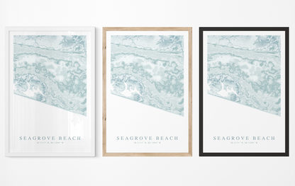 Seagrove Beach Map Print