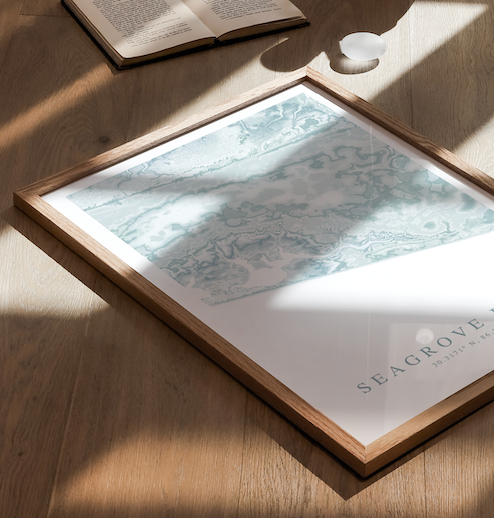 Seagrove Beach Map Print