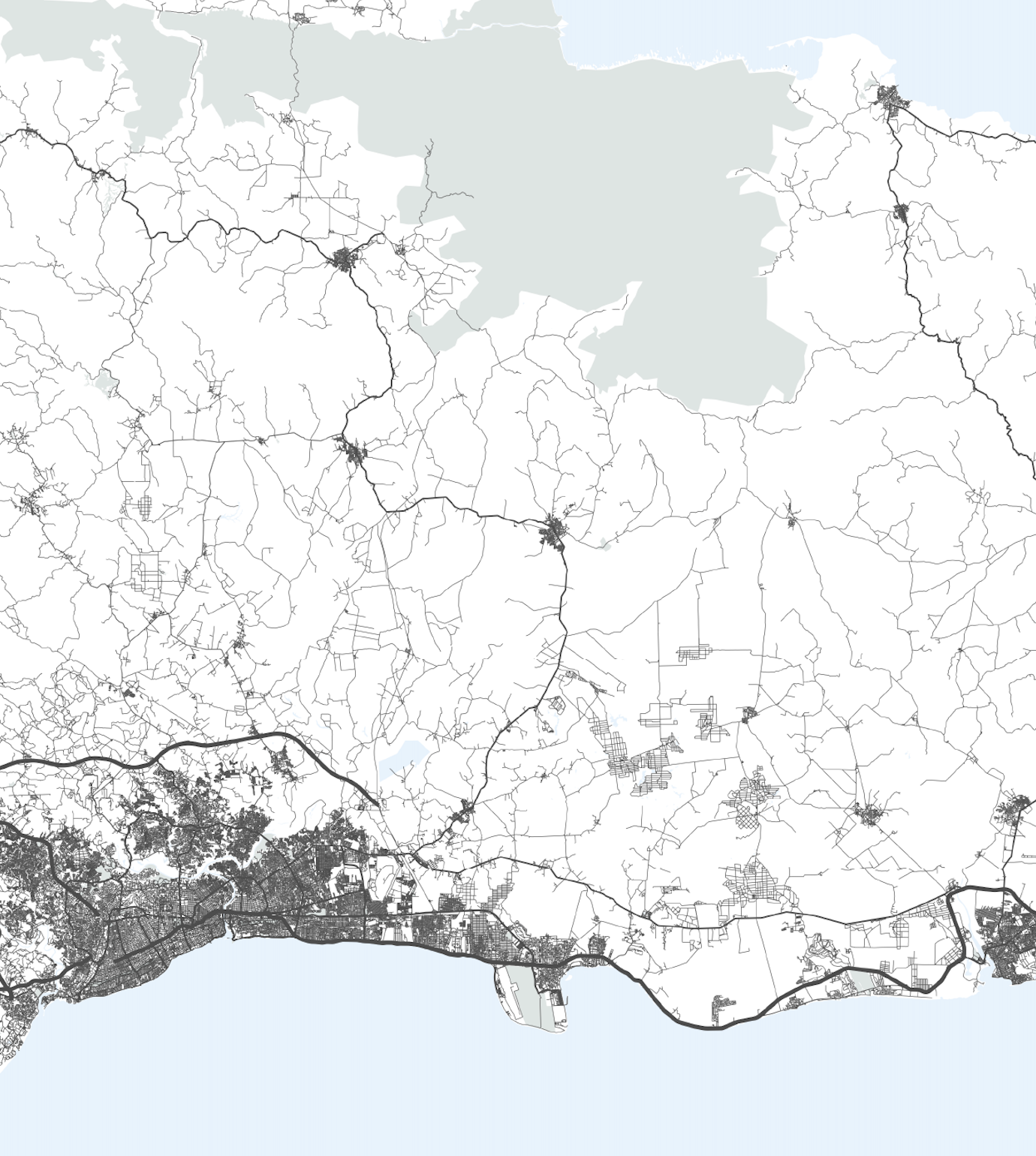 Dominican Republic Map Print