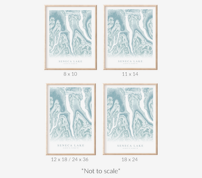 Seneca Lake Map Print
