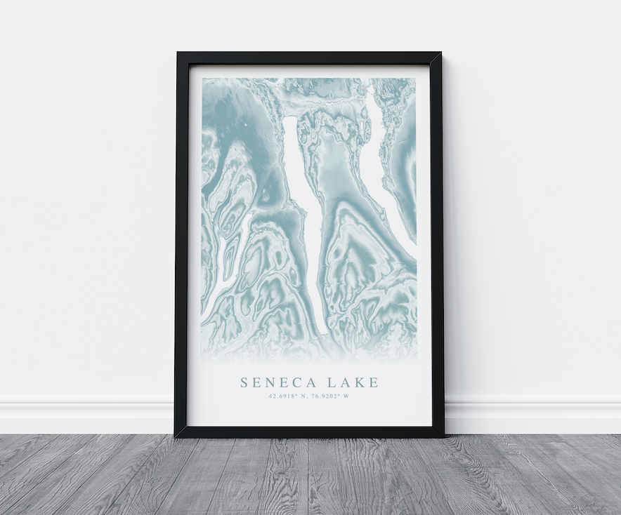 Seneca Lake Map Print