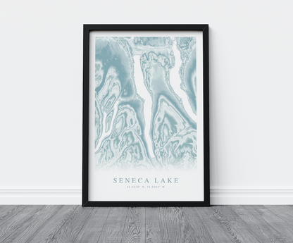 Seneca Lake Map Print