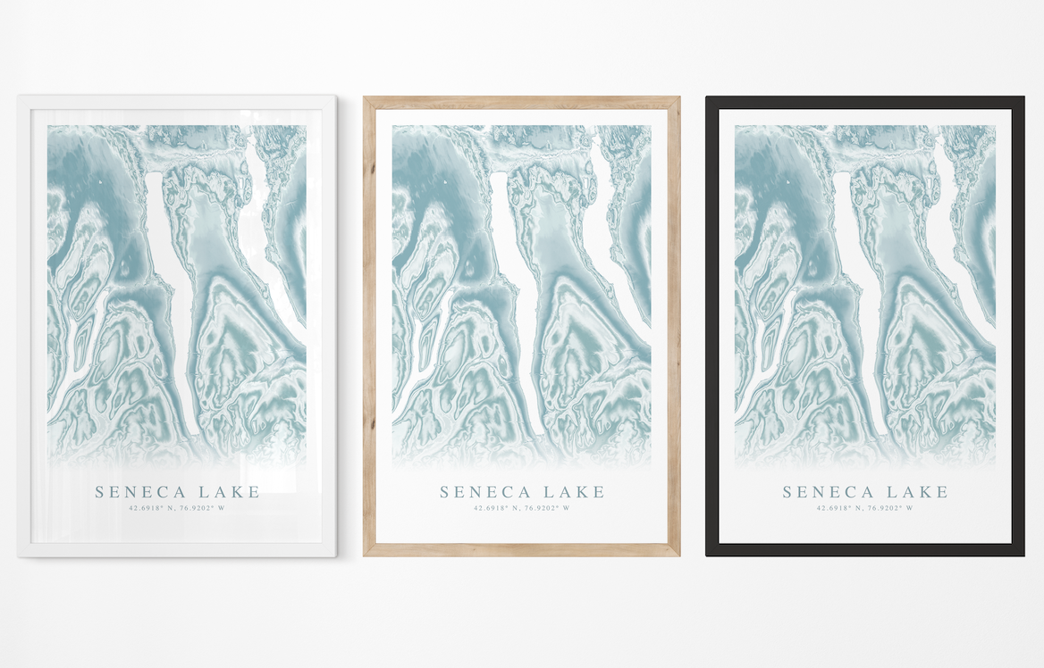 Seneca Lake Map Print
