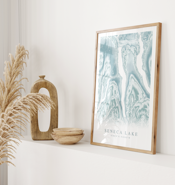 Seneca Lake Map Print