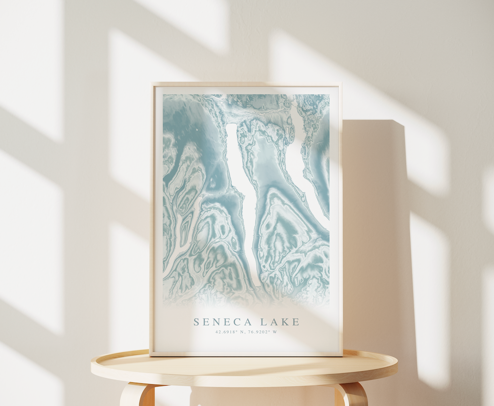 Seneca Lake Map Print