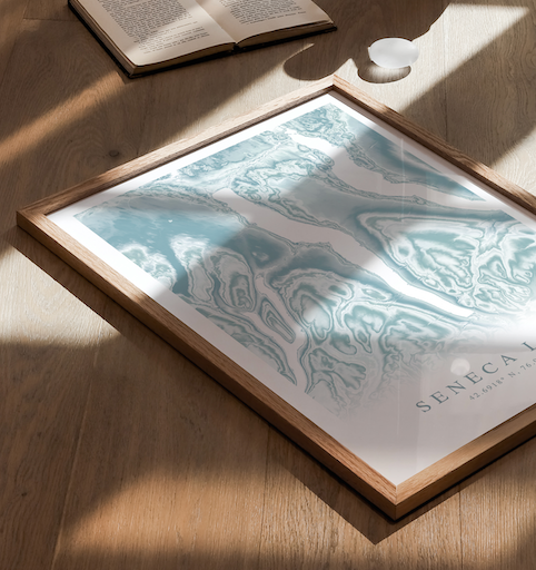 Seneca Lake Map Print