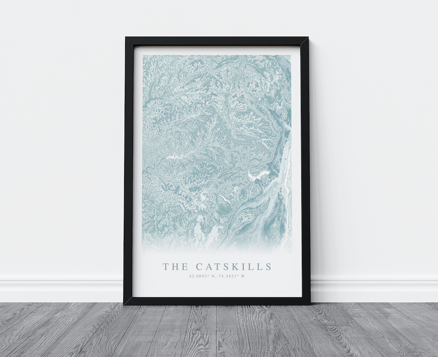 Catskills Map Print