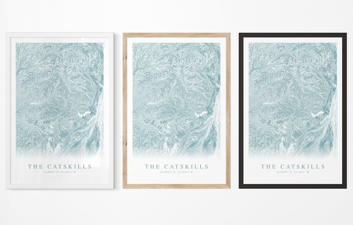 Catskills Map Print
