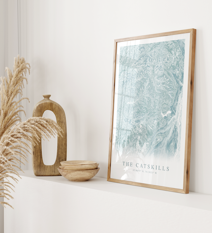 Catskills Map Print
