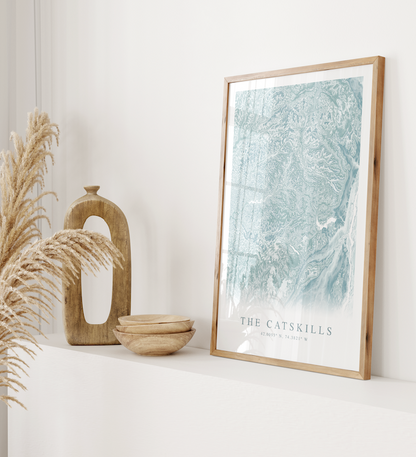 Catskills Map Print