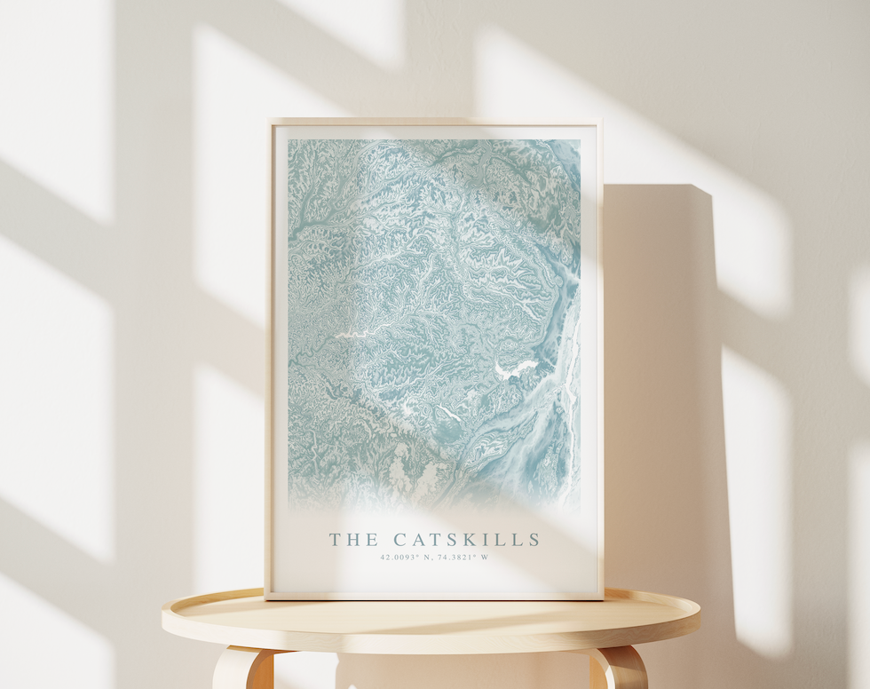 Catskills Map Print