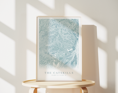 Catskills Map Print