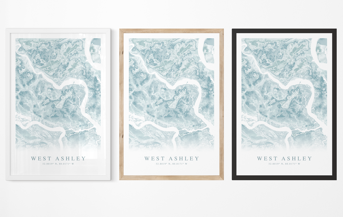 West Ashley Map Print