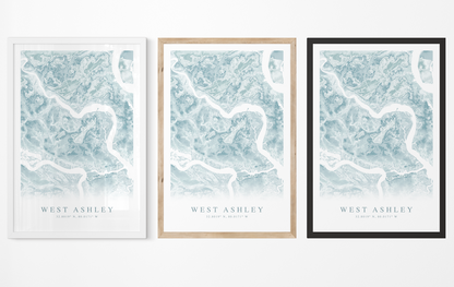 West Ashley Map Print
