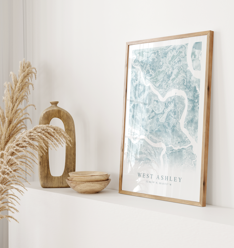 West Ashley Map Print