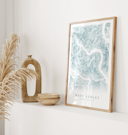 West Ashley Map Print