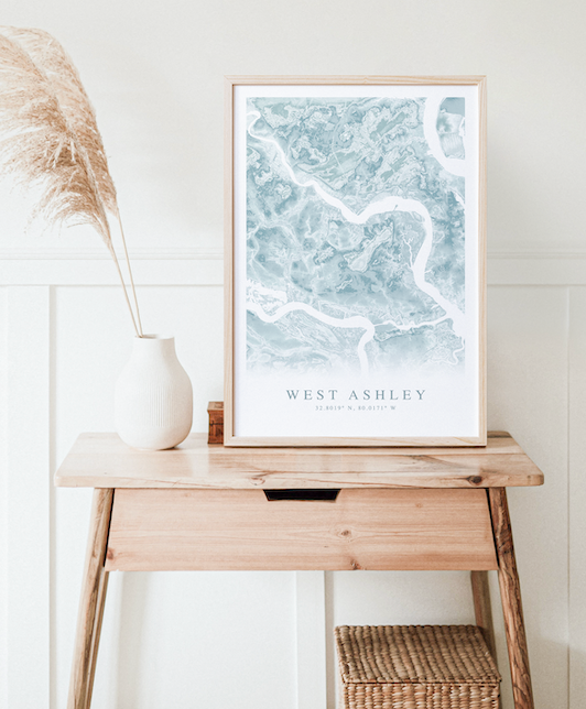 West Ashley Map Print