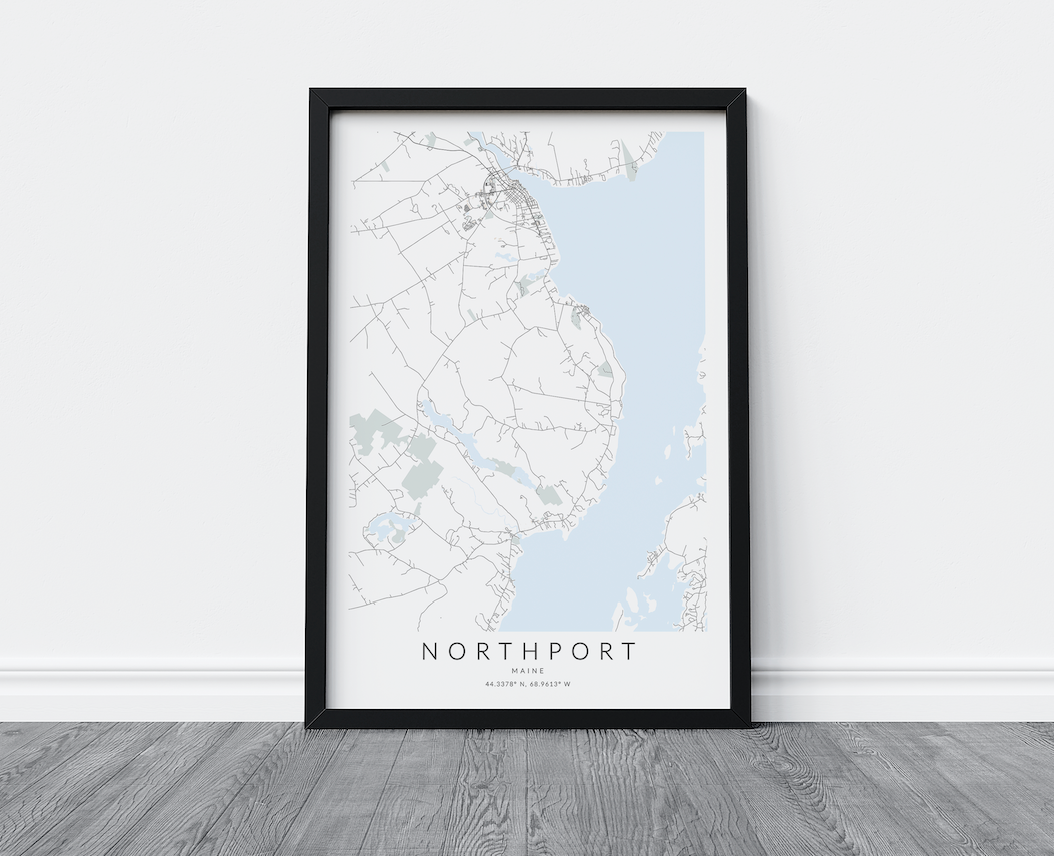 Northport ME Map Print