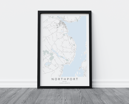 Northport ME Map Print