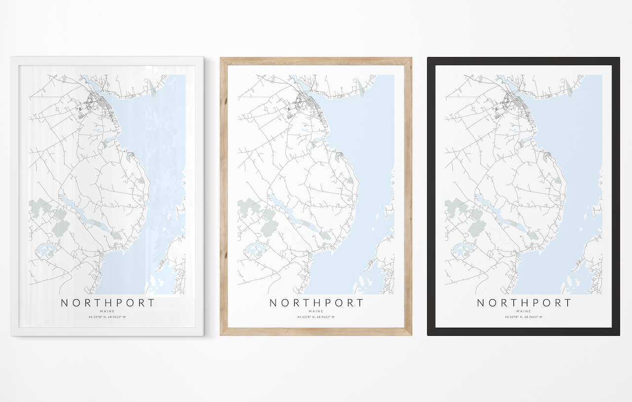 Northport ME Map Print