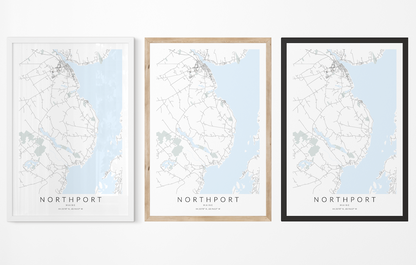 Northport ME Map Print