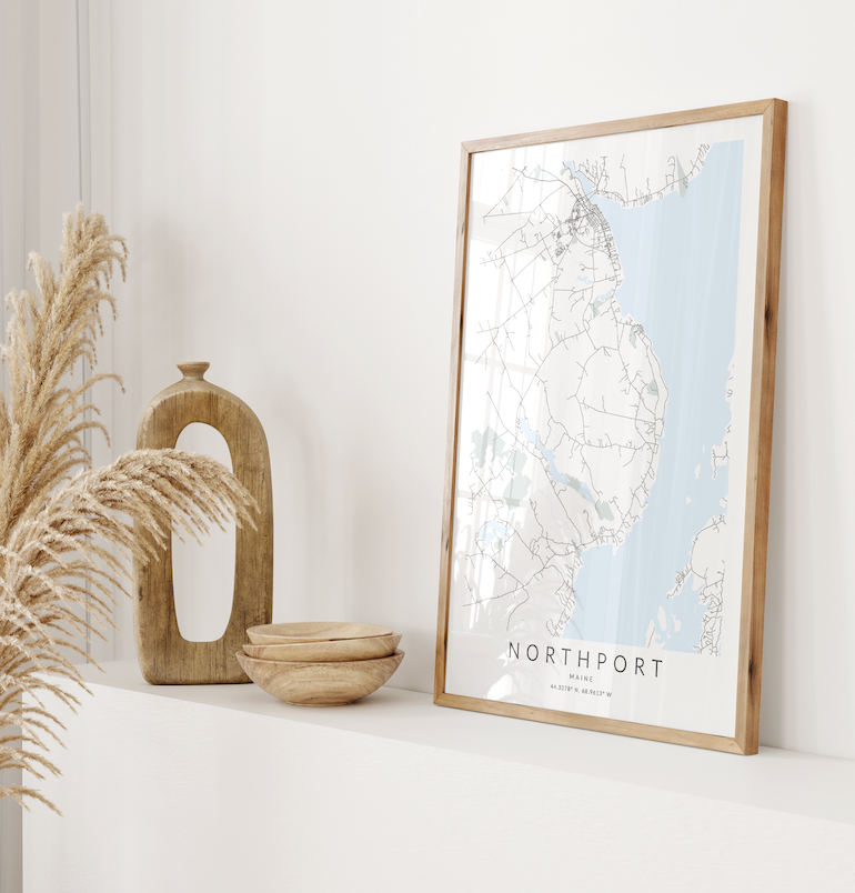 Northport ME Map Print