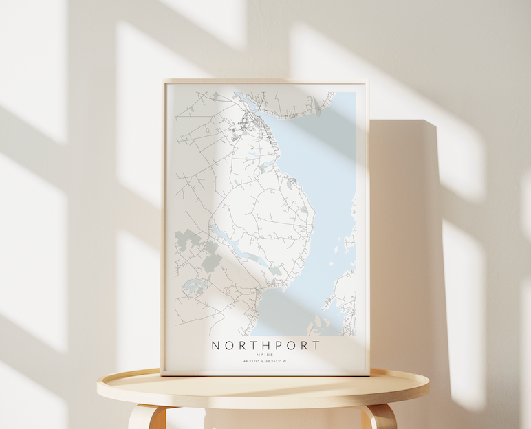 Northport ME Map Print