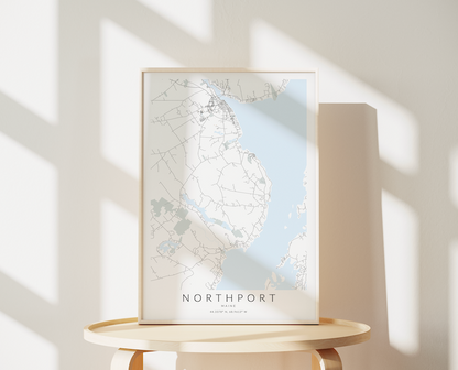 Northport ME Map Print