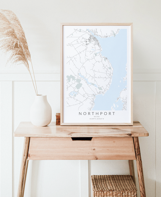 Northport ME Map Print