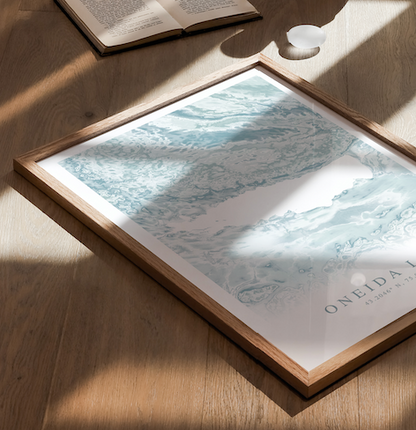 Oneida Lake Map Print