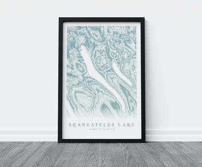 Skaneateles Lake Map Print